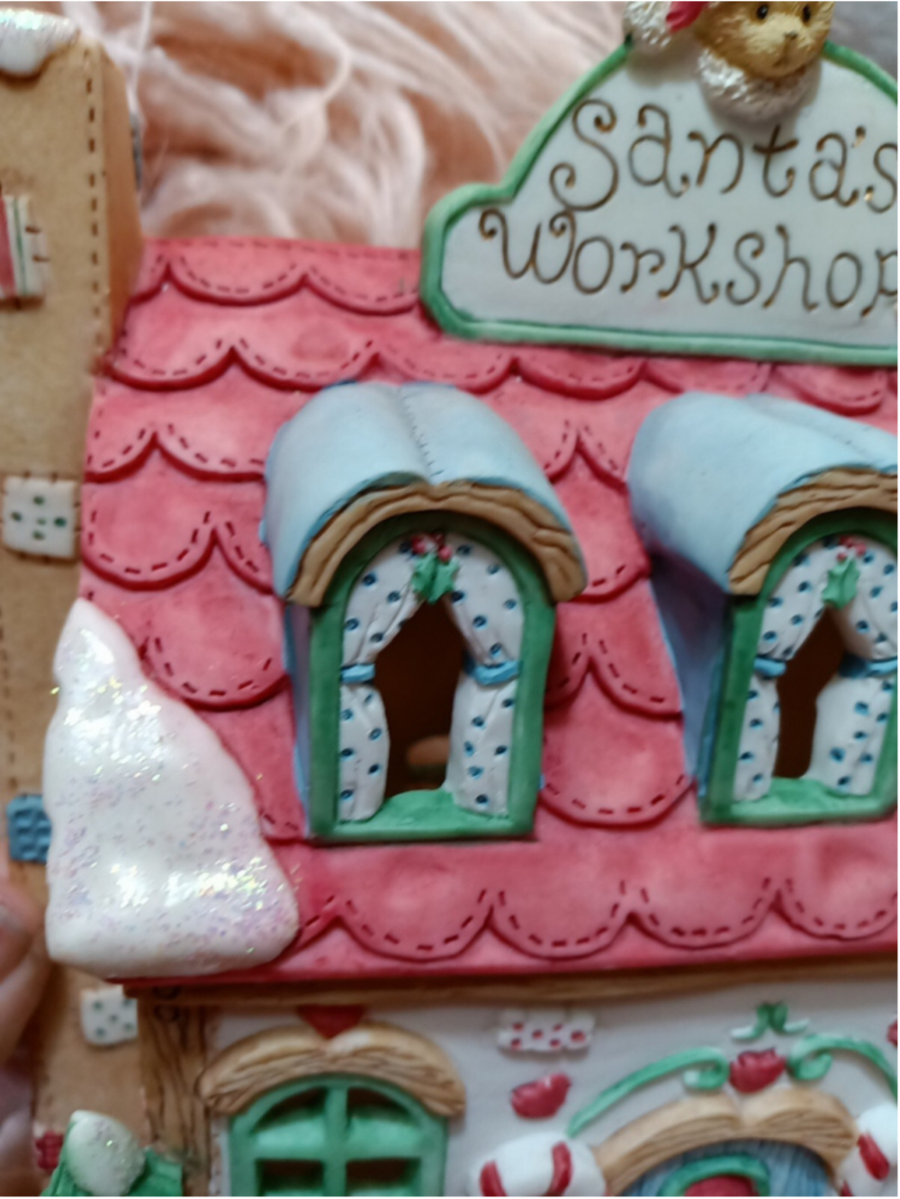 Santa's Workshop Lighted Santa's House Toys For Good Girls & Boys Christmas Tree - Picture 13 of 16
